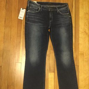Womens Silver Suki Bootcut Jeans NWT 32x33